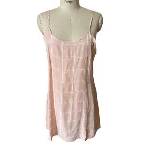 NWT IDLE Pale Pink Strappy Chemise Short Slip Size Medium/ Large
